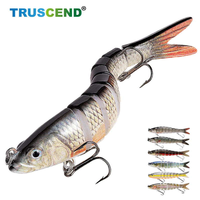 

13cm 8 Segment Hard Artificial Fishing Lure Sinking Wobblers Bait Swimbait Winter Fishing Equipment Crankbait Tackle For Fishing
