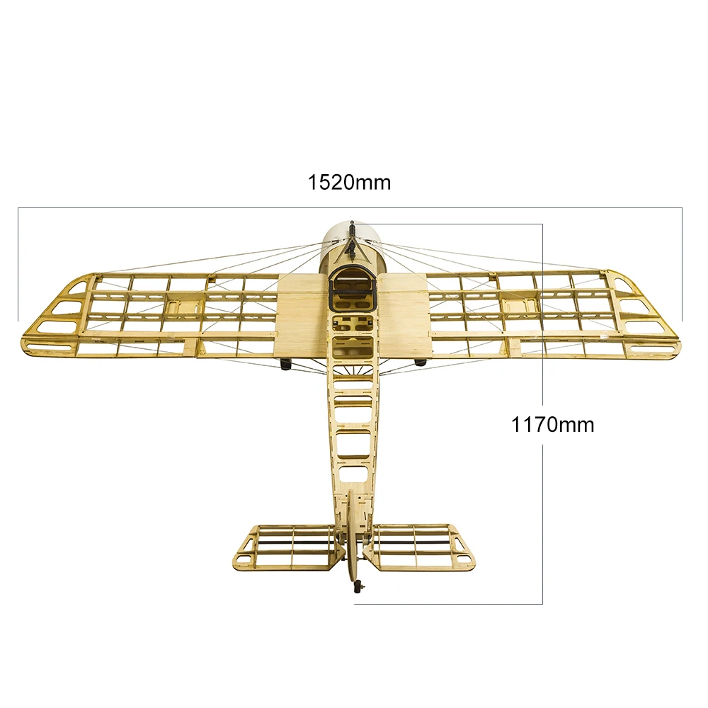 S2401 Balsa деревянный RC самолет 1520 мм Электрический или бензиновый Fokker-E RC самолет в разобранном виде версия DIY Летающая модель