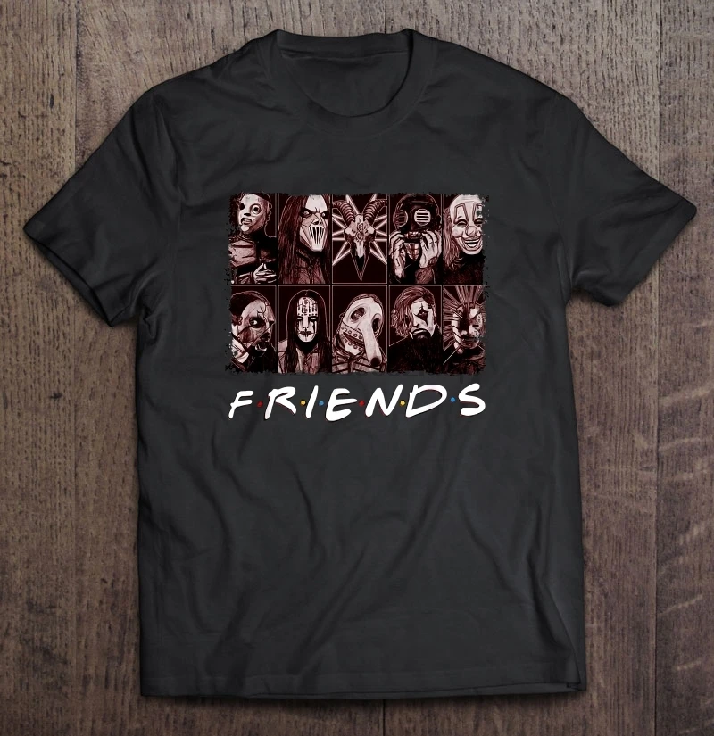Забавная Мужская футболка модная с надписью Friends Slipknot женская футболка|Футболки|
