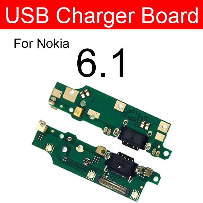 Charger USB Jack Board For Nokia 2 2.1 3 3.1 Plus 5 5.1 6 6.1 7 7.1 Plus 8 Charging USB Port Board Module Replacement Parts - Цвет: For Nokia 6.1