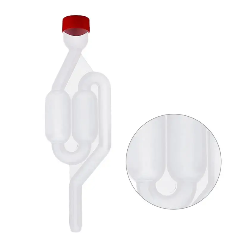 Homebrew Wine Fermentation Airlock Valve Plastic One-Way Exhaust Water Seal Bubble Grommet Beer Brewing Tool | Дом и сад