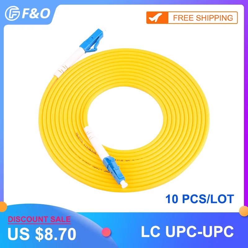 10 шт./пакет LC UPC Simplex mode Волоконно Оптический Шнур кабель 2 0 мм или 3 FTTH волоконно