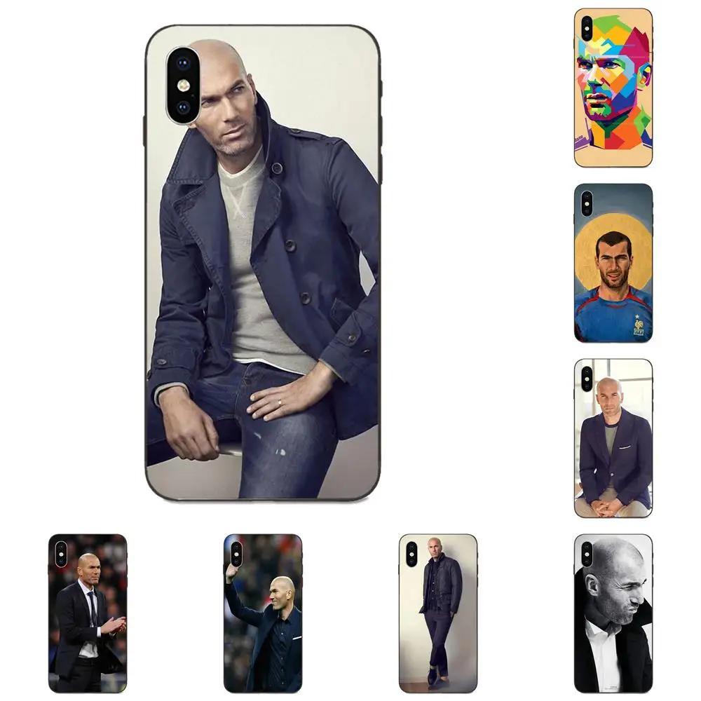 Мягкий ТПУ чехол Zinedine Zidane для Apple iPhone 4 4S 5 5S SE 6 6S 7 8 Plus X XS Max XR|Бамперы| |