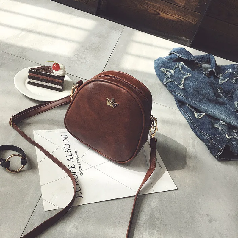 Bags for Women 2019 New Shoulder Bag Fashion Handbag Phone Purse Imperial Crown Pu Leather Women Small Shell Crossbody Bag Bags for Women 2019 New Shoulder Bag Fashion Handbag Phone Purse Imperial Crown Pu Leather Women Small Shell Crossbody Bag