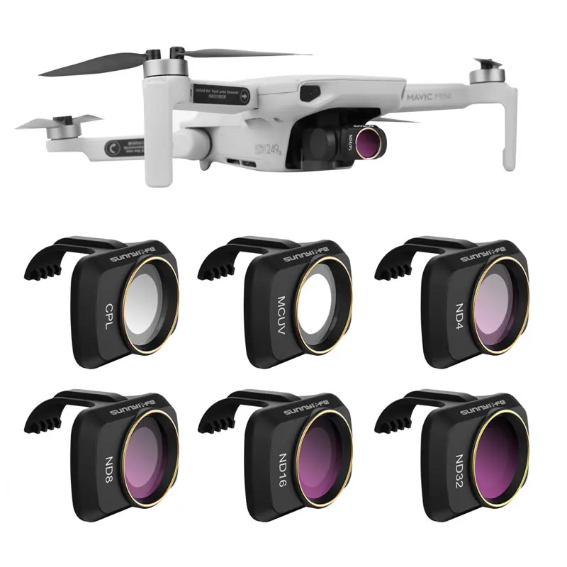 

Camera Lens Filter For DJI Mavic Mini MCUV ND4 ND8 ND16 ND32 CPL ND/PL Filters Drone Profissional for Mavic Mini Accessories