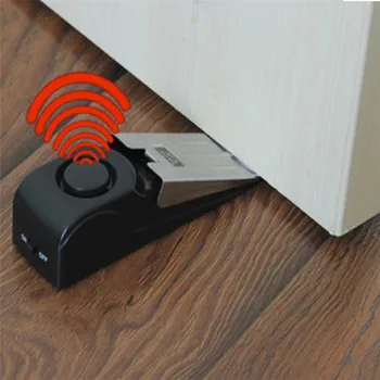 

Stainless Steel 120dB Wireless Door Stop Door Slot Alarm Anti Theft Burglar Alert System Home Safely Security Detection Wedge