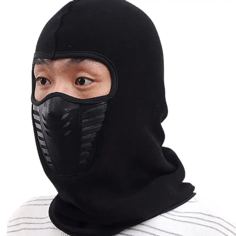 adult unisex winter mask caps cotton scarf neck