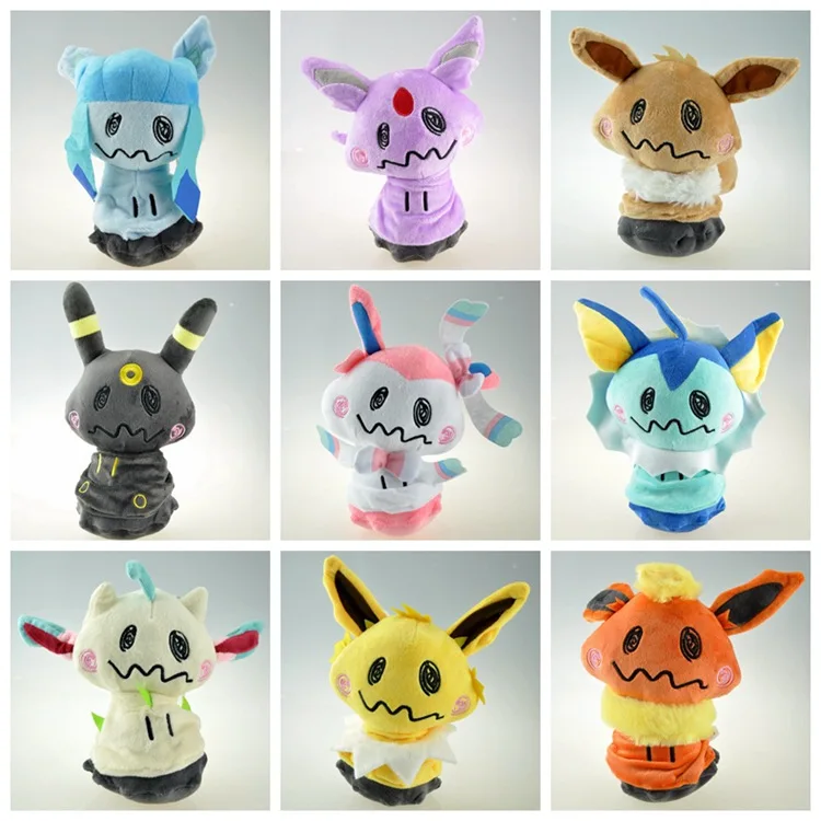 Takara Tomy Pokemon плюшевые игрушки Eevee мягкие куклы Sylveon Jolteon Glaceon Flareon Umbreon Leafeon Espeon vaporion