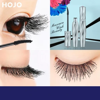 

New Fiber Black Mascara Eyelashes Makeup 4D Silky Eyelashes Lengthening Eye Cosmetics Eyelashes Makeup Waterproof Mascara Volume