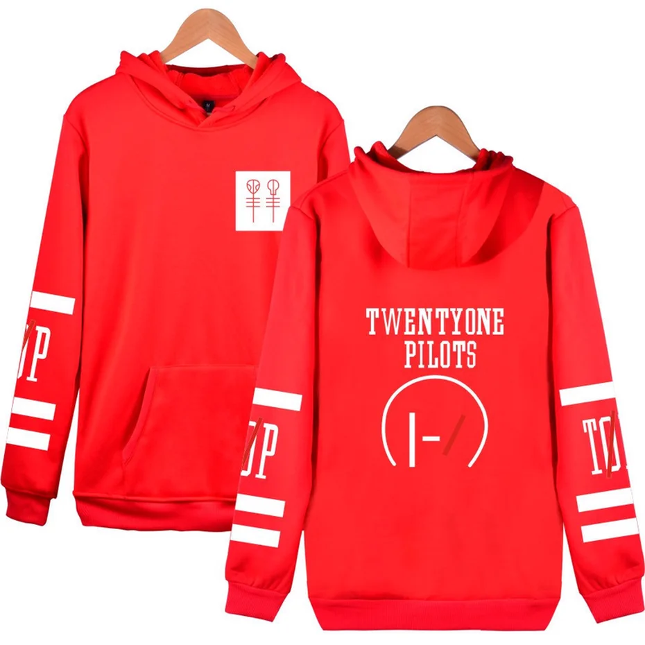  ZOGAA Men Women Hoodies Twenty One Pilots Hip Hop Music Character Pattern Hoodie Autumn Winter Hood