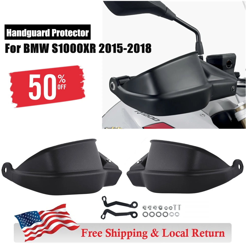 Motorcycle Plastic Black Handle Bar Hand Brush Guard Handlebar Handguard Shield Protector for BMW S1000XR 2015 2016 2017 2018 | Автомобили