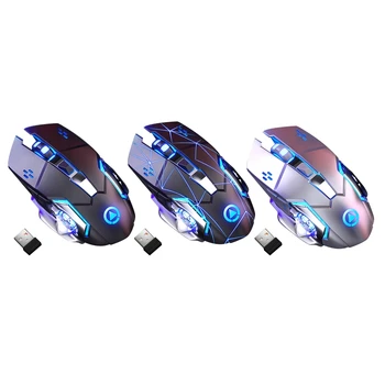 

3200DPI 6 Key Light Weight Ultra Quiet Rechargeable RGB Gaming Mouse E-sports