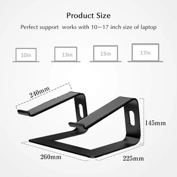 

Aluminum Alloy Desktop Notebook Bracket Heat Dissipation Anti-Skid Computer Stand DU55
