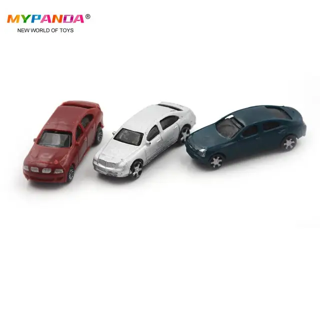 10pcs Painted  Car Model Building Train Layout Scale Ho (1:100) Cb100-3 Model Building Toy Kits For Kid Children 4