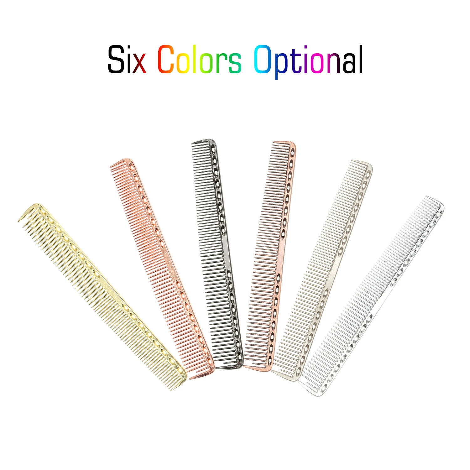 Metal Comb Anti-Static Hairdressing Hairbrush Hair Cutting Tool Detangling Salon Antistatic Barber Styling Brush | Красота и здоровье