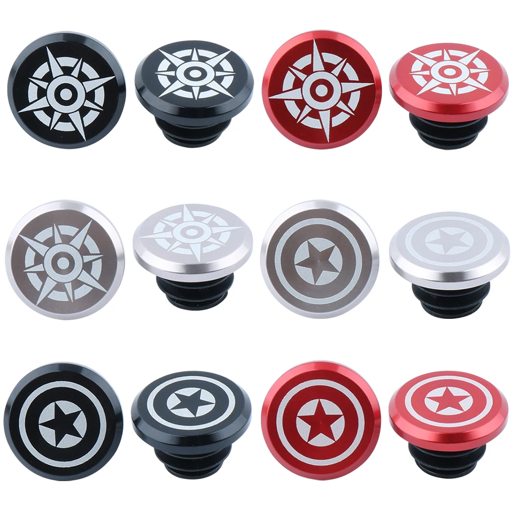 Description Picture 5 of item2pcs Bicycle Grip Handlebar End Plugs Caps Aluminum Alloy MTB Mountain Road Bike Handle Grips End Caps for Bike Accessories