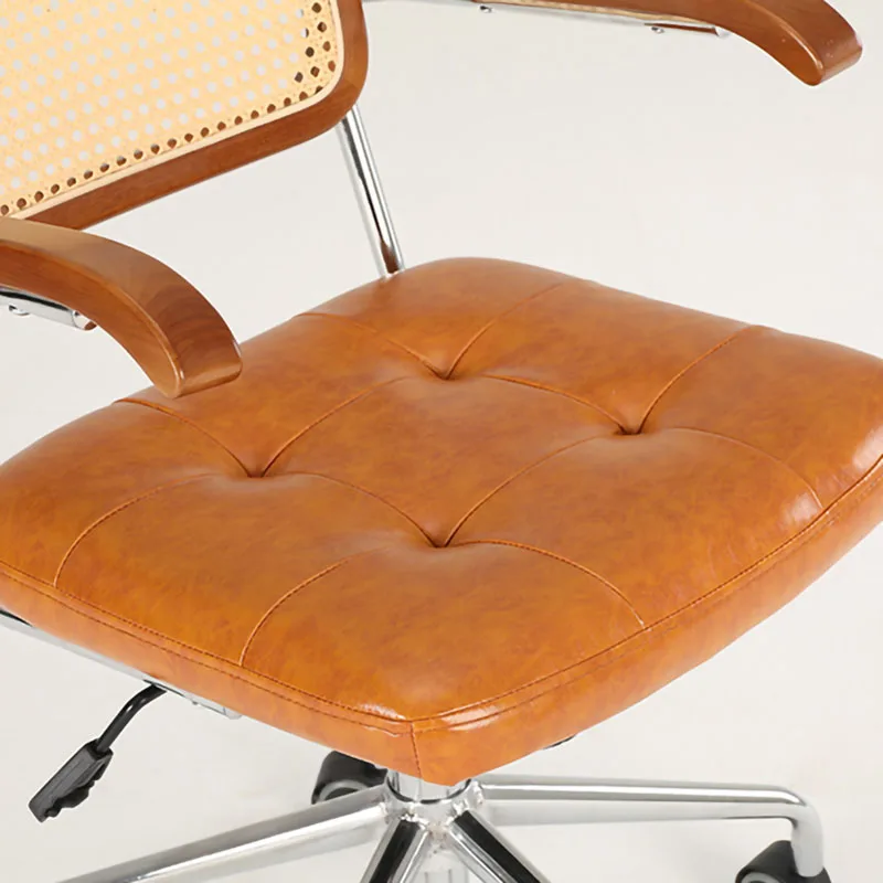 Rattan Office Chair Retro Computer Chairs Swivel Chair For Home Can Raised And Lowered Gaming Chair Кресло Компьютерное стул