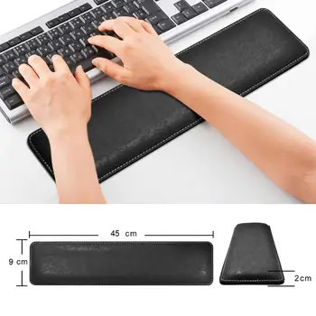 

Durable Memory Foam Nonslip Wrist Support 41.5x9.5cm PU Leather Keyboard Wrist Rest Pad Gamer PC Handguard Comfortable Game Mat