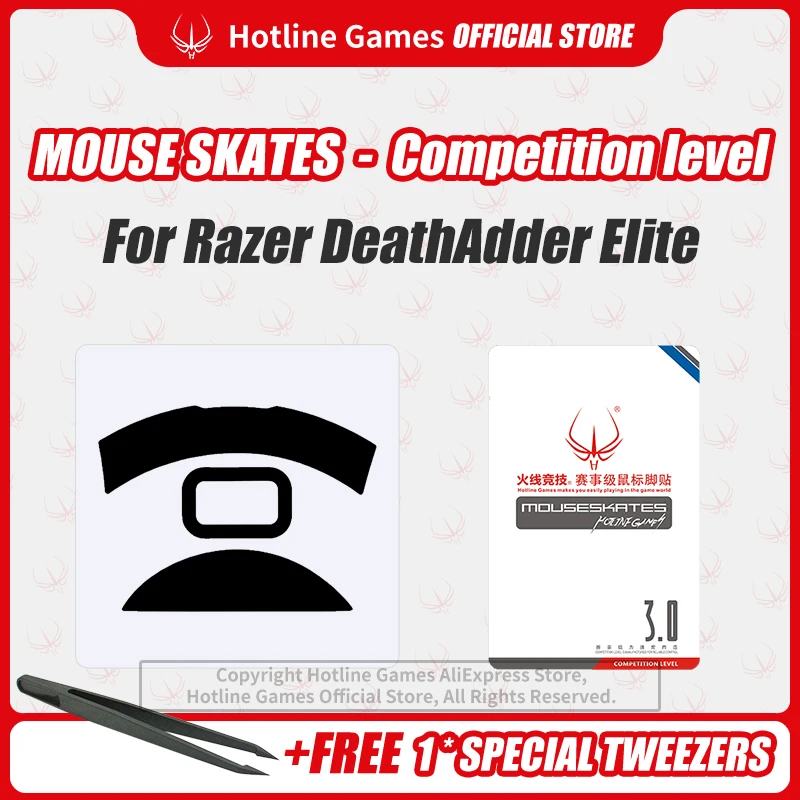 Hotline Games Mouse Skates Соревновательный уровень коньки для мыши коврик ног Razer DeathAdder Elite 0