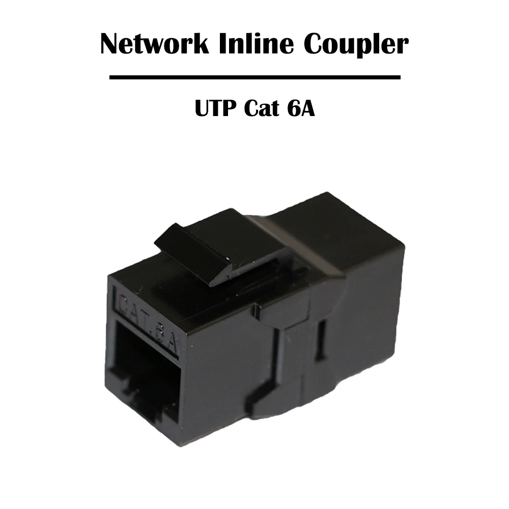 100 шт./лот 10G bps UTP Cat 6A встроенный соединитель RJ 45 порт Мама-мама сеть Ethernet Keystone Jack LAN