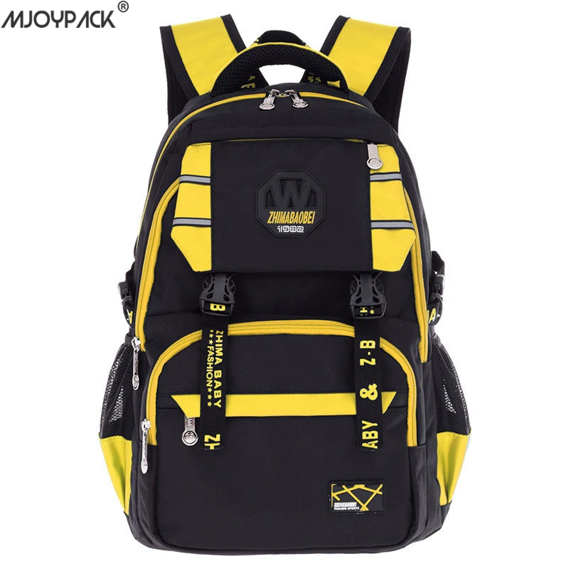 

New Arrival Children's Orthopedic Schoolbags of Boys Lightweight Wearable Nylon School Bags for Teenagers Breathable Backpack
