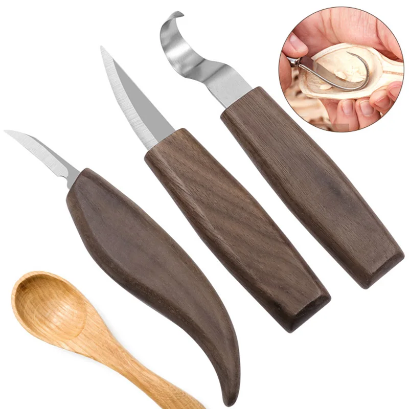 Olerqzer 26-in-1 Wood Carving Kit with Detail Wood Carving Knife, Whittling  Knife, Wood Chisel Knife, Gloves, Carving Knife Sharpener for Spoon, Bowl
