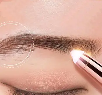 

Eyebrow Trimmer Portable Hair Epilator Facial Hair Remover Mini Shaver Instant Painless Eyebrow Trimmer Battery powered