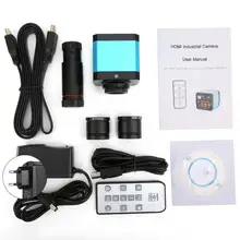 100-240V микроскоп 37MP 1080P 60FPS HDMI USB промышленный микроскоп камера с адаптером преобразования