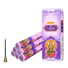 Благоприятная богиня SriLaxmi ручной работы Индийские ароматические палочки 6 Трубок/партия для ладана держатель дерево(не включает) аромат для дома