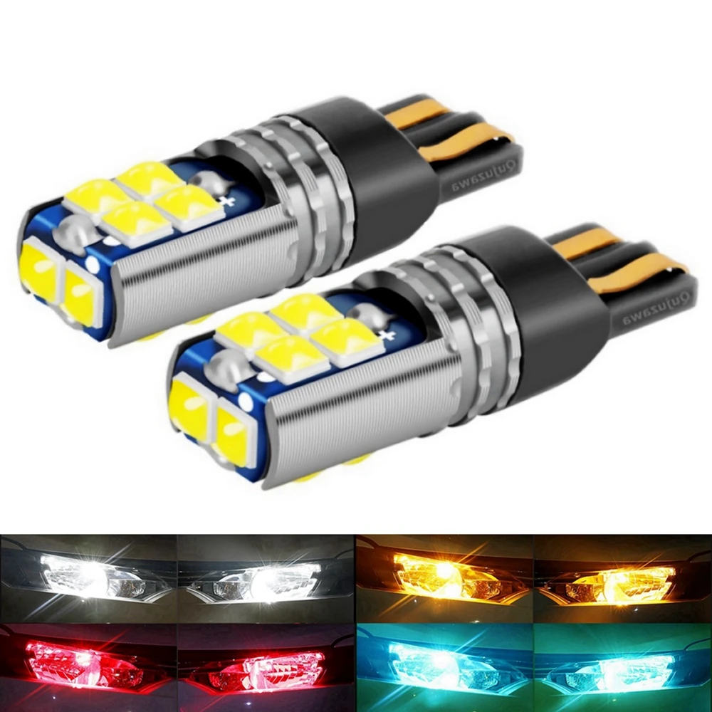 2PCS New T10 W5W 168 WY5W Super Bright LED Car Interior Reading Dome Lamp Auto Wedge Turn Side Parking Bulb License Plate Lights |
