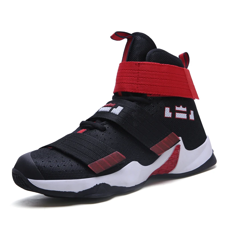 Мужская баскетбольная обувь Lebron James, дышащая спортивная обувь, мужские ботильоны, баскетбольные кроссовки, амортизирующая Обувь Jordan, унисекс - Цвет: 2089black
