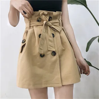 

Button Jeans Skirts Summer Korean Vintage Denim Skirts Women Streetwear Mini Skirt High Waist School Skirt Preppy Style ulzzang