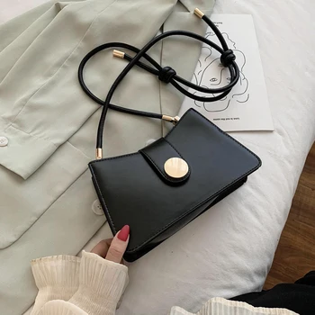 

2020 summer new shoulder bag fashion casual female bag solid color handbag lady bag PU shoulder shopping bag mobile phone bag