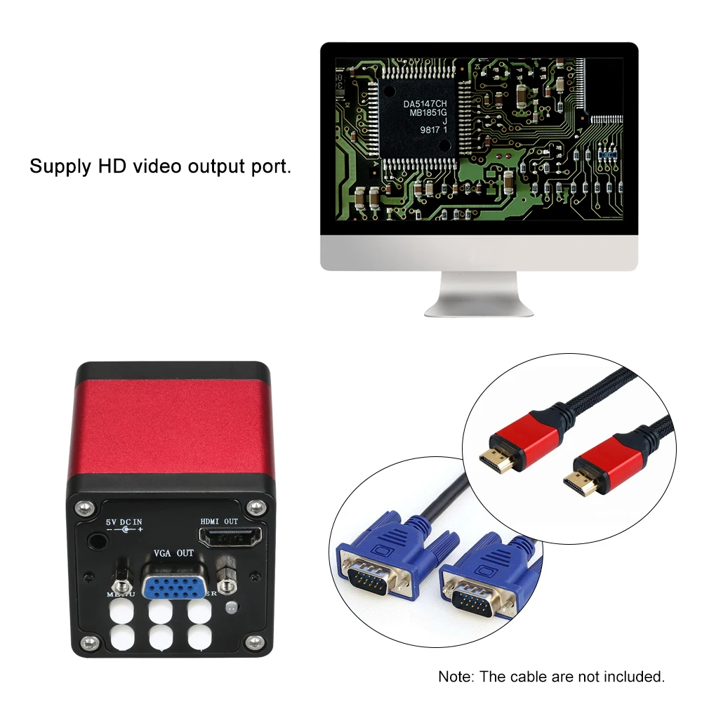 1.3MP 1/" цифровой HD VGA выходы промышленный микроскоп камера для лаборатории/телефона PCB пайки