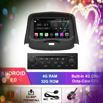 

S300 Android 9.0 2 din CAR stereo tape recorder radio multimedia player DVD for PEUGEOT 206 8 Octa Core 4GB RAM 32GB NAVIGATION