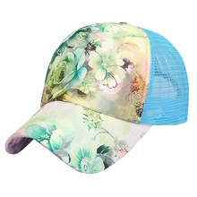 Женская кружевная портативная Подарочная модная бейсбольная кепка для гольфа с дышащей сеткой, Солнцезащитная Повседневная летняя спортивная пляжная кепка с принтом