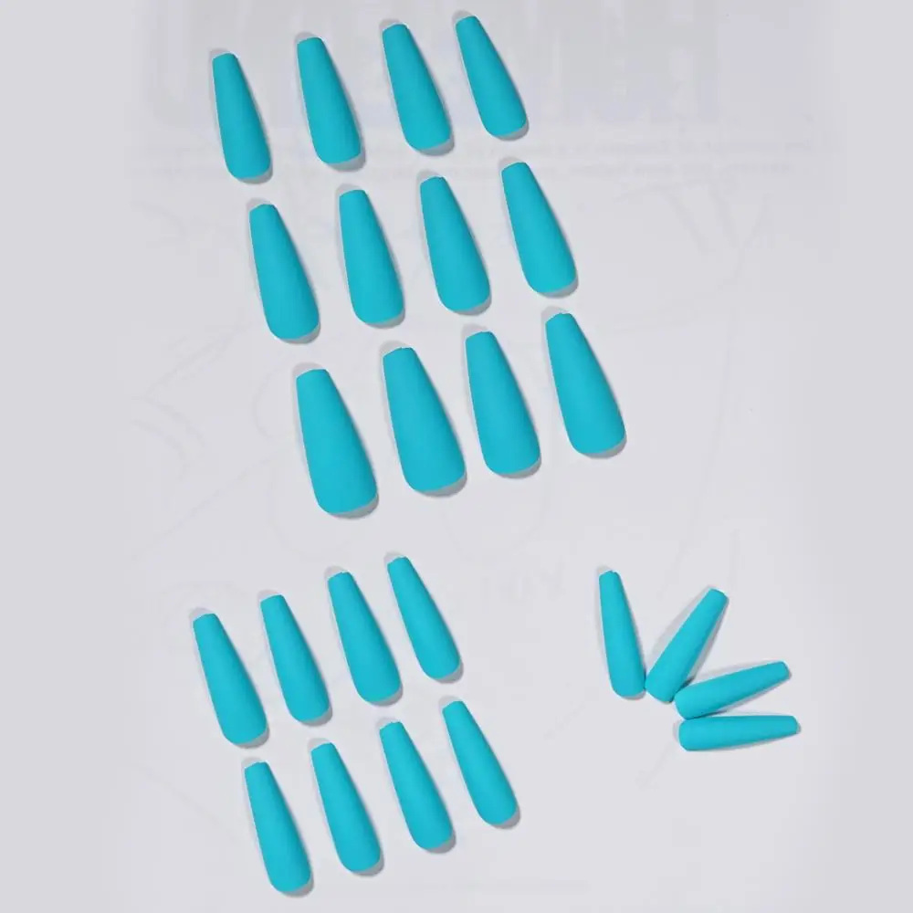 24pcs-colourful-and-Long-Ballerina-Nails-detachable-False-Nail-Tips-With-Glue-Press-on-Nails-Art (4)