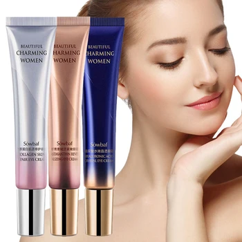 

20g Sowbaf Collagen Muscle Repair Eye Cream Hyaluronic Eye Cream anti aging eye care Lift Firming Eye Essence Remove Dark Circle