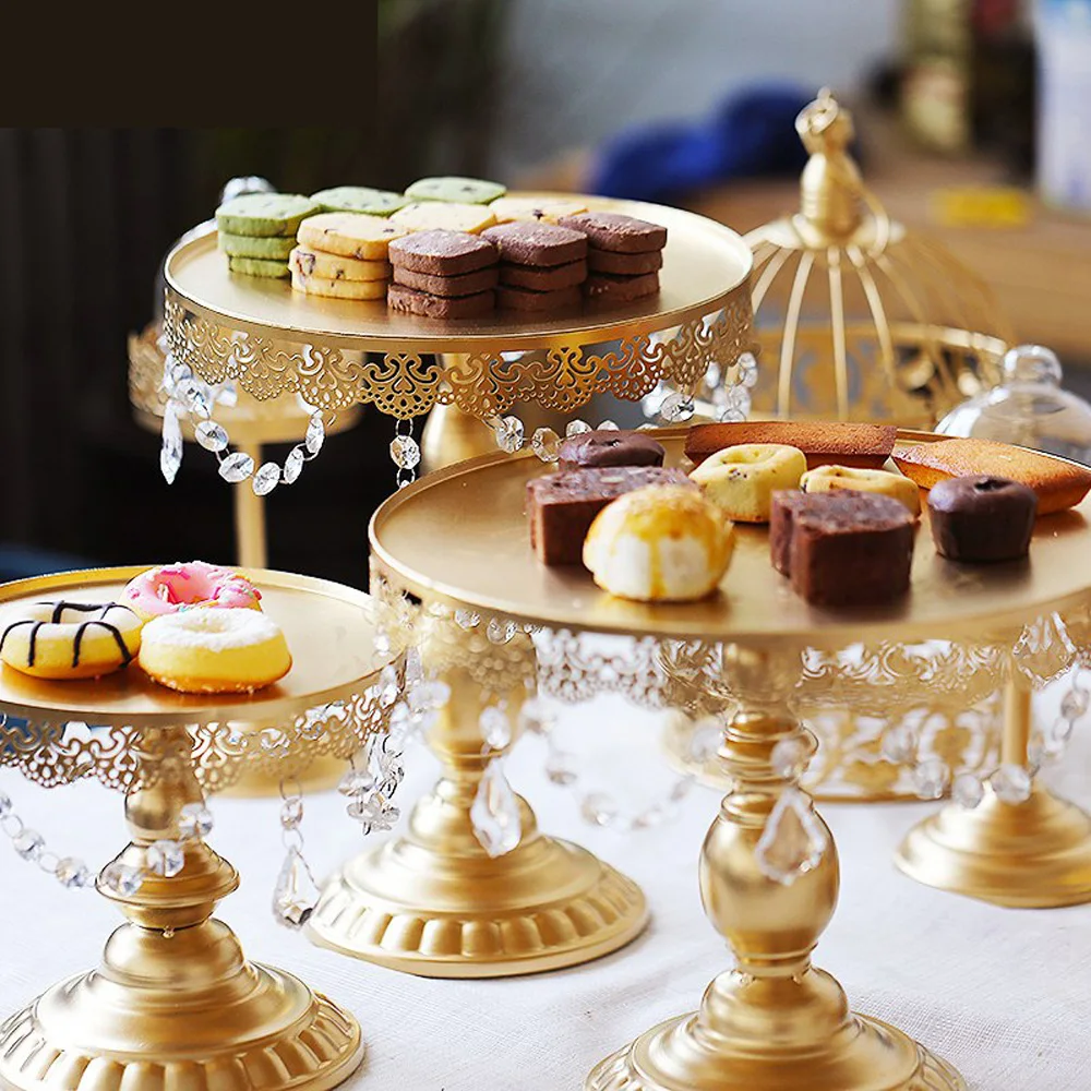 

Decorative Cake Stand Crystals Displaying Cupcakes Sweet Cookies Wedding Birthday Event Party Display Tower