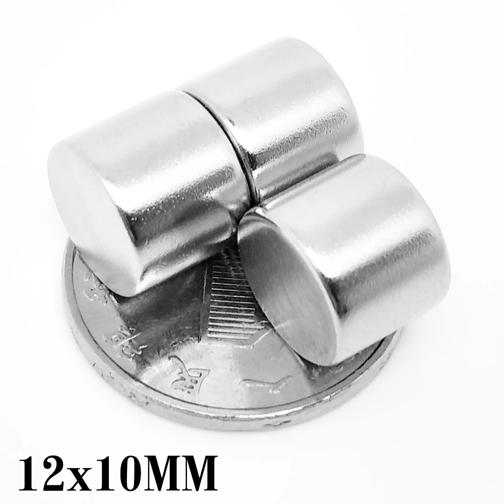 2/5/10/15/20/50PCS 12×10 mm owerful Strong Magnetic Magnets N35 Permanent Neodymium Magnets 12x10mm Round Search Magnet 12*10