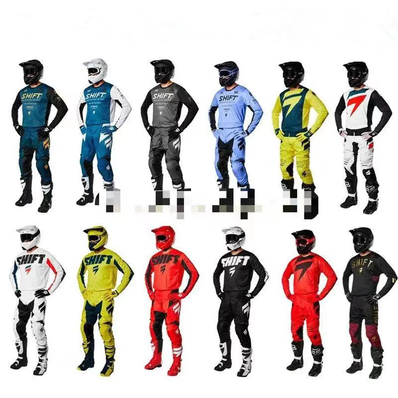 

Factory Outlet!! 2019 For Shift Mountain Bike Riding Jersey and Pants Suit Motocross Gear Set Racing Gear Combination