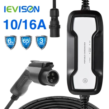 

EVSE Type 1 Portable EV Charging Box Cable Switchable 10/16A CEE Plug Electric Vehicle Car Charger With Holder for Hyundai...