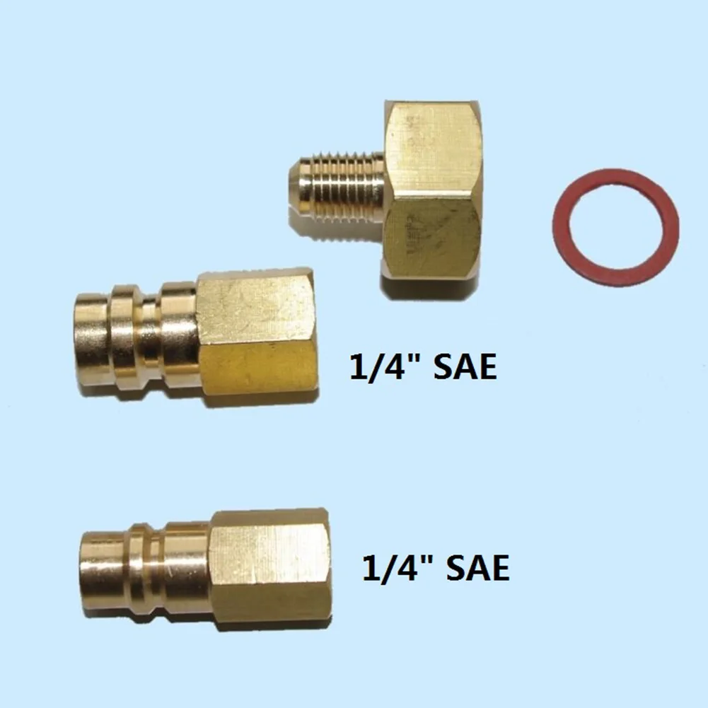 Комплект адаптеров для охлаждающих веществ R134A резьба SAE 1/4 дюйма W21.8 до