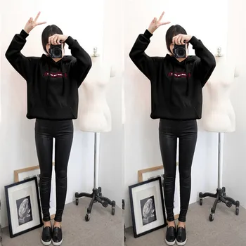 

Women Sweatshirt Hooded Women Hooded Hoodie With Pocket unique.for.retro Harajuku Letter Print Loose Streetwear Moletom V26