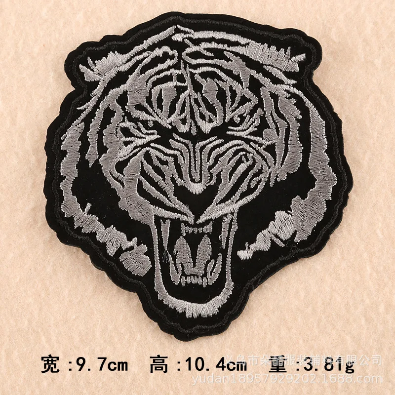 20pcs/lot New Animal Cloth Sticker Tiger Animal Gold Silver Embroidery Patches Garment Accessories 20pcs/lot New Animal Cloth Sticker Tiger Animal Gold Silver Embroidery Patches Garment Accessories