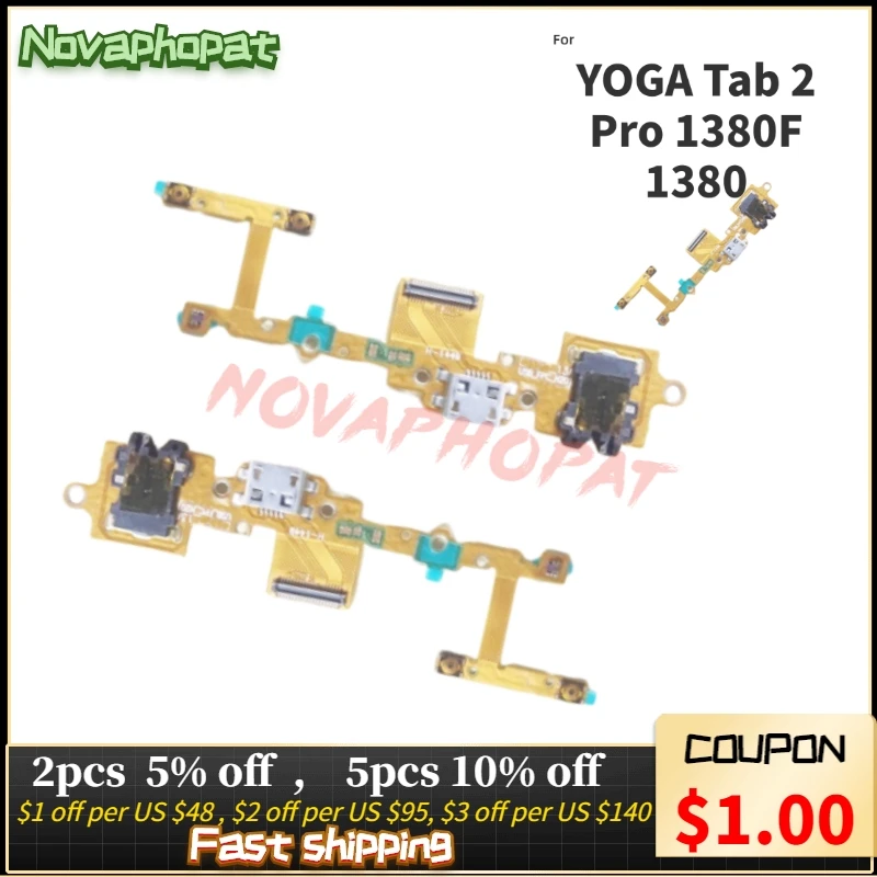 Novaphopat для Lenovo YOGA Tab 2 Pro 1380F 1380 микро-разъем зарядки USB док-станция зарядное