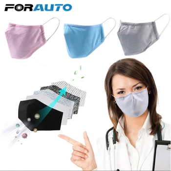 

Cotton Anti Dust Masks Activated Carbon Filter Adult Protective Mask Filter Insert Mask With 2 piece Filter Anti-fog PM2.5 Mask