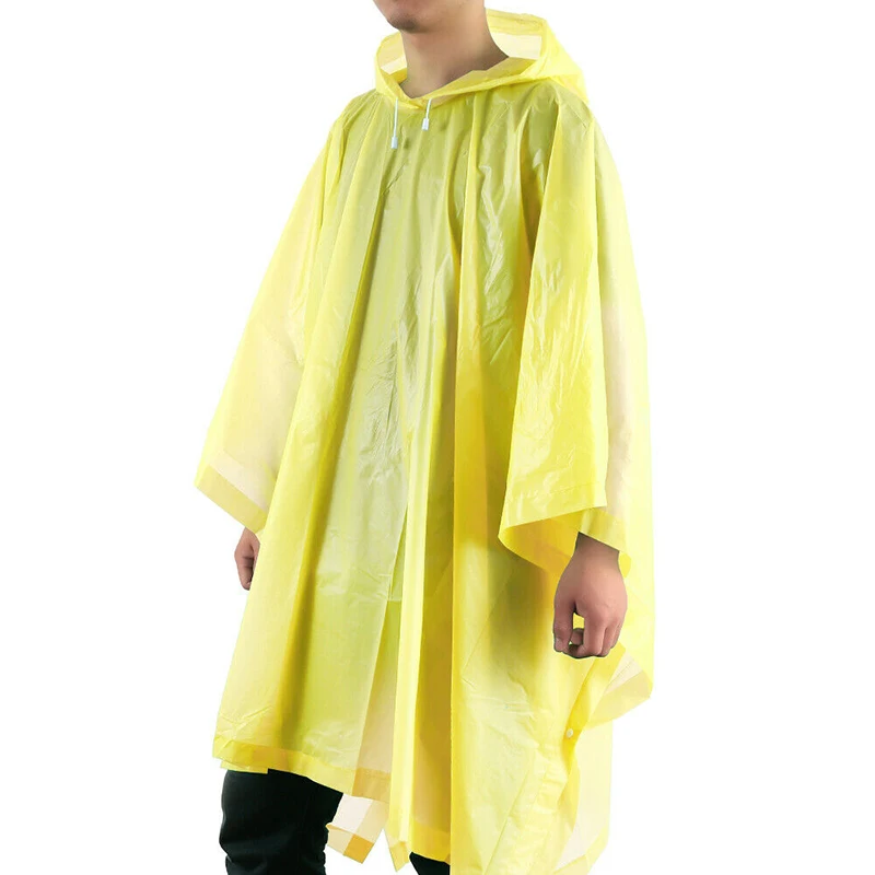 Универсальный плащ для дождливой погоды, мужской дождевик, непромокаемый плащ, непромокаемый дождевик с капюшоном, Прямая поставка