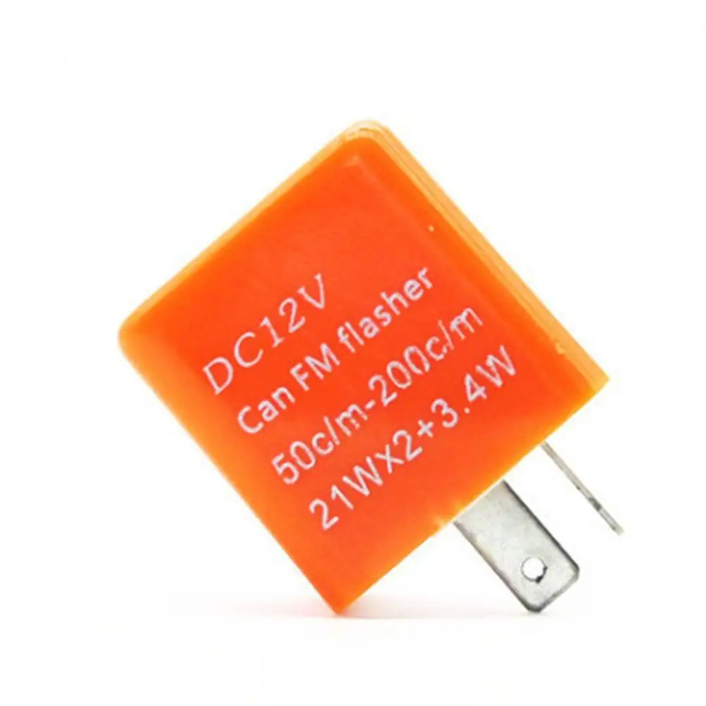 12 В 2 Pin мотоциклетный мигалка регулируемый светодиодный мигалка реле указатель поворота гипер мигающий светодиодный сигнал поворота