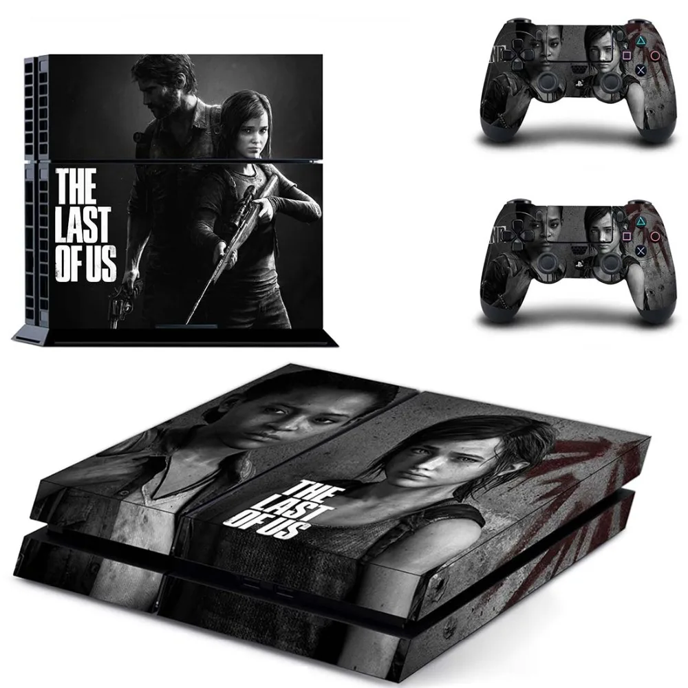 Игра последний из нас полное покрытие лицевые панели наклейка для PS4 Наклейка для playstation 4 консоли и контроллеры наклейка для PS4 виниловая